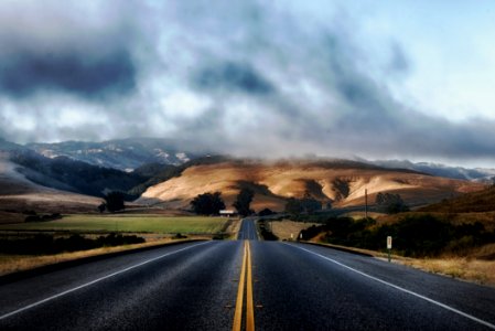 Road Highland Sky Cloud