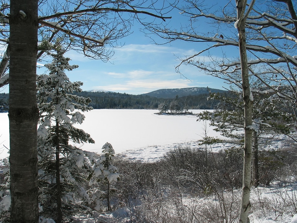 Landscape scenic winter photo