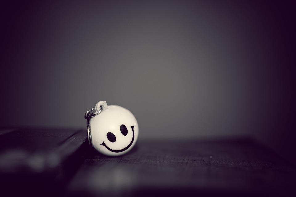 Smiley clown lilac key