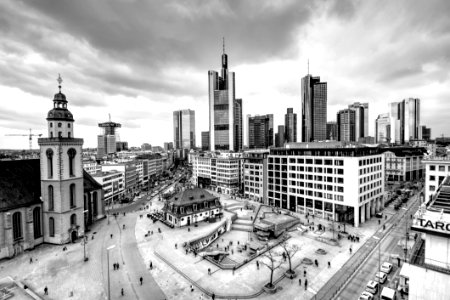 Frankfurt Germany In Black And White photo
