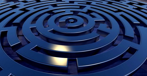 Maze Circle Labyrinth Spiral photo