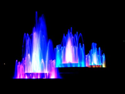 Water Light Fountain Lighting photo
