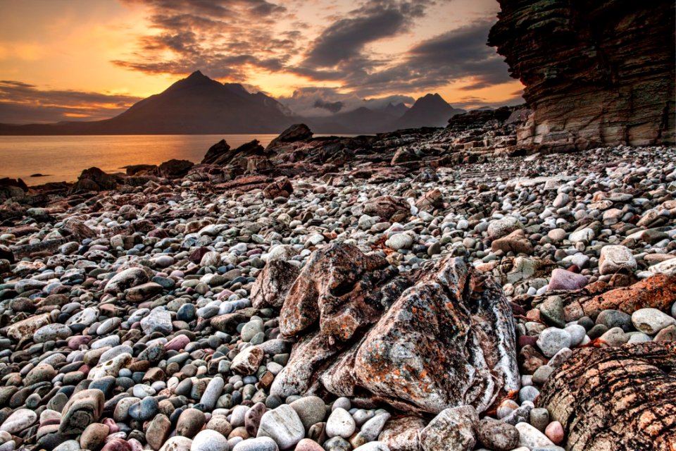 Rock Shore Sky Sea