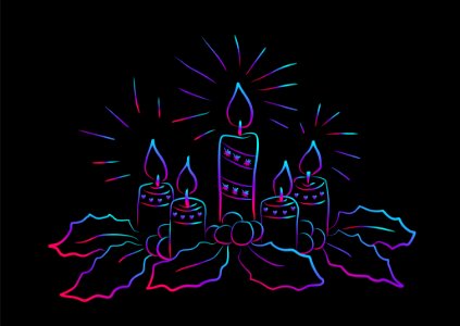 Black Purple Art Font