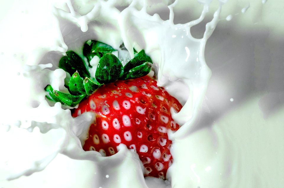 Strawberry Strawberries Whipped Cream Fruit