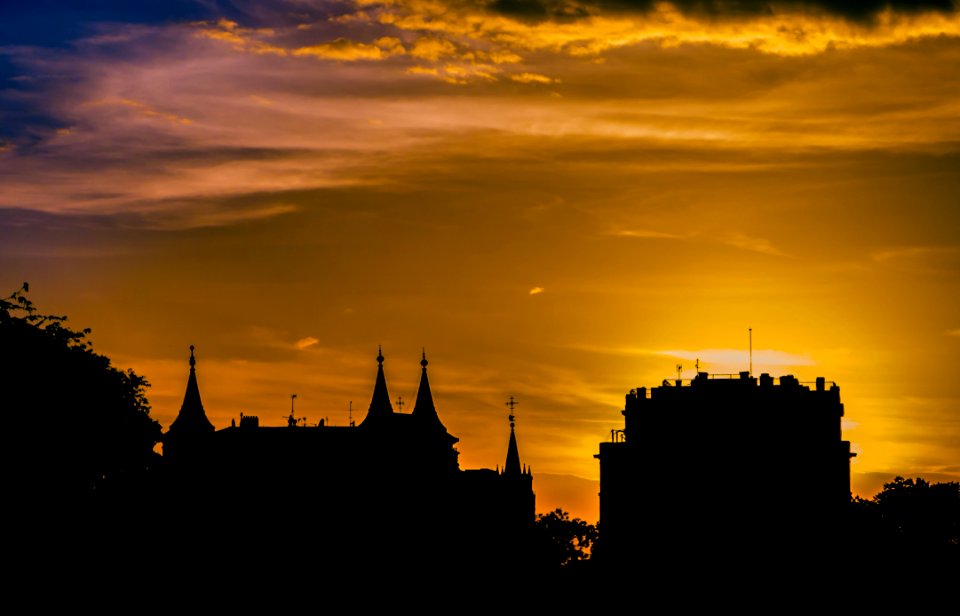 Sky Afterglow Skyline Landmark