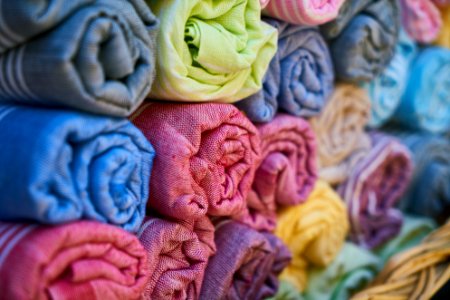 Pink Textile Flower Thread