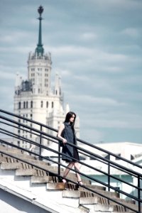 Woman On Stairs photo