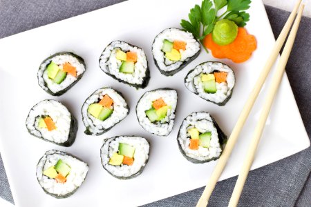 Makizushi On Plate