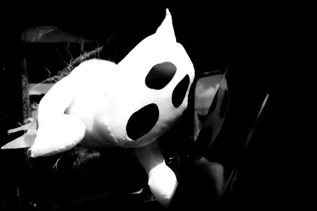 Ghost Toy In Black And White photo