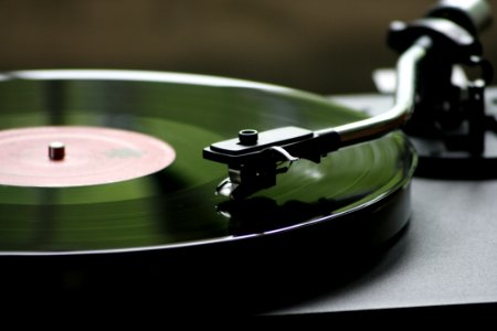 Vinyl Record Playing photo