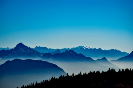 Sky Mountain Range Mountainous Landforms Mountain photo