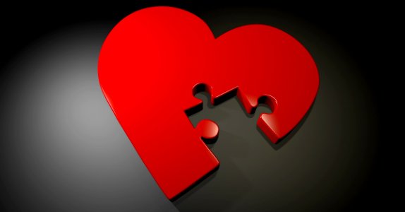Red Love Heart Computer Wallpaper