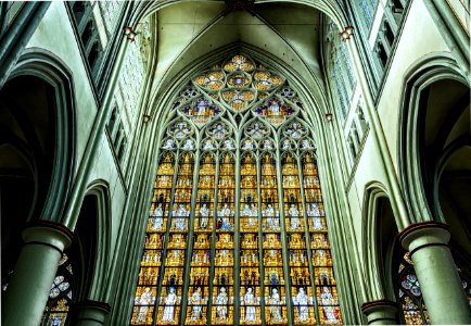 Stained Glass Landmark Cathedral Gothic Architecture photo