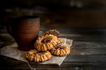 Cookies And Mug On Table