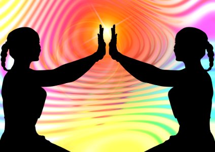 Silhouette Meditation Art Physical Fitness