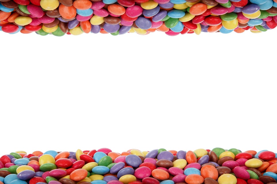 Candy chocolate buttons colorful