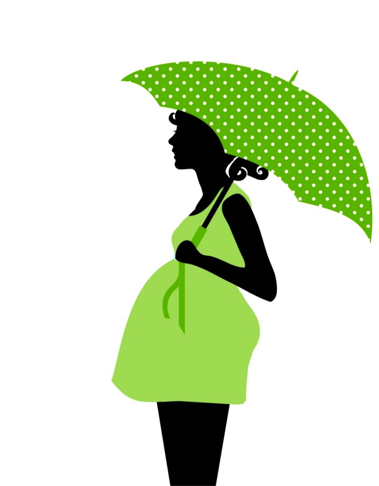 Green Leaf Silhouette Illustration