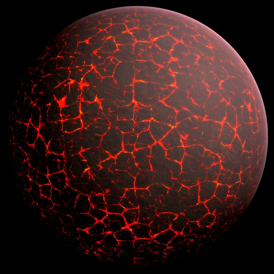 Red Sphere Circle Planet