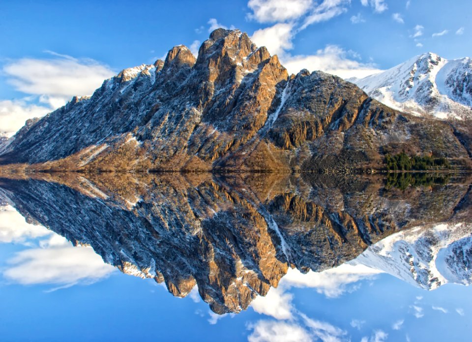 Reflection Mountain Mountainous Landforms Mountain Range