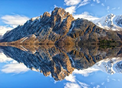Reflection Mountain Mountainous Landforms Mountain Range