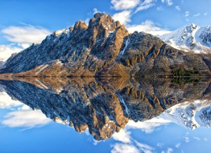 Reflection Mountain Mountainous Landforms Mountain Range photo