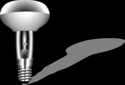 Black And White Lighting Product Design Light Bulb