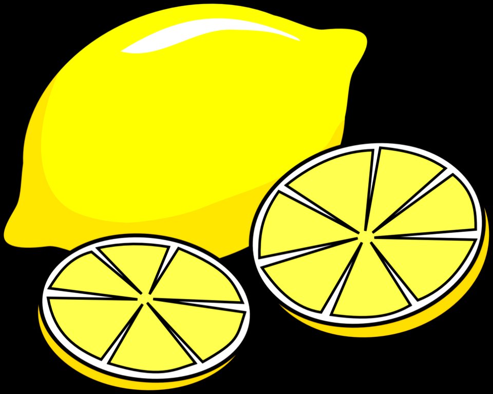 Yellow Produce Fruit Font