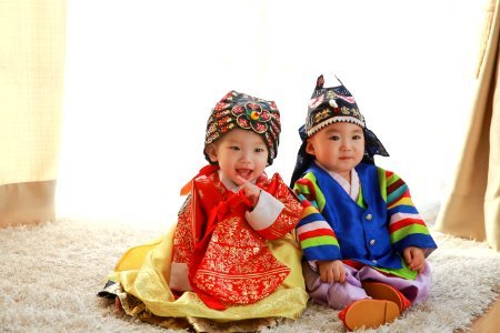 Baby Hanbok Korea photo