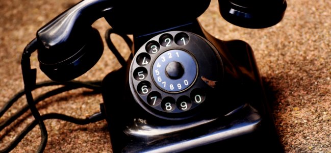 Antique Dial Phone photo