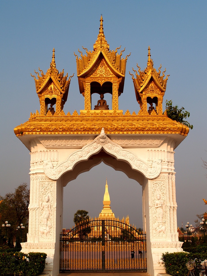 Vientiane laos monument