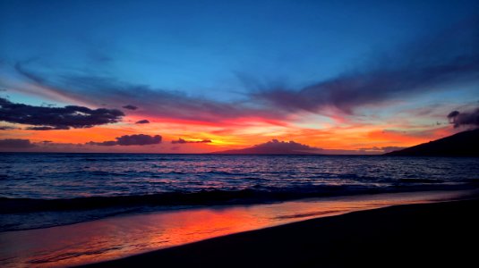 Sunset Over Beach photo