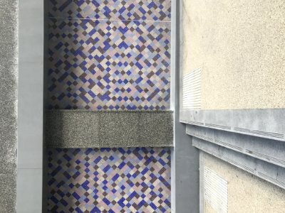 Purple Wall Pattern Floor