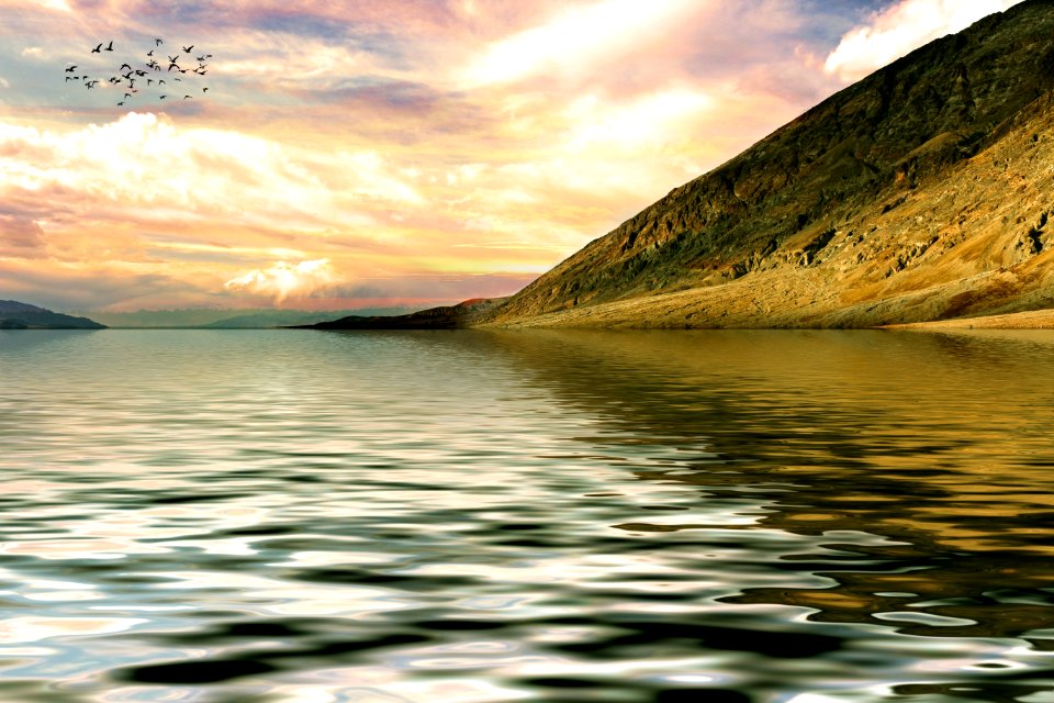 Sky Nature Water Loch