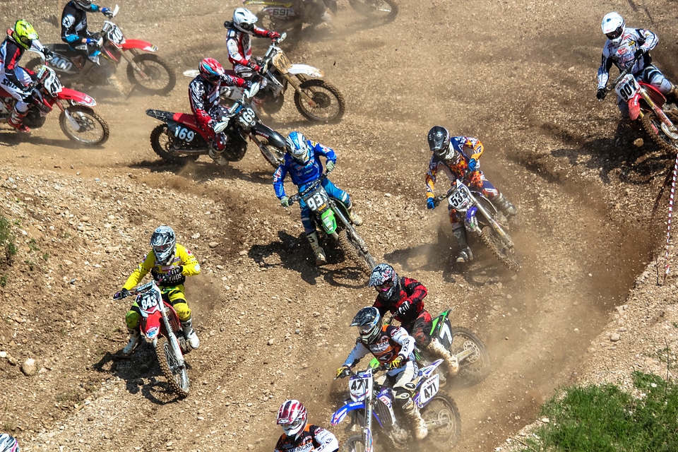 Motocross competition sports
