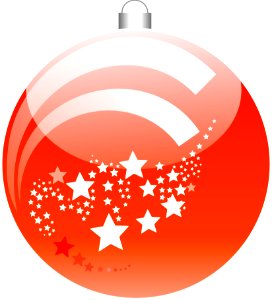 Red Orange Christmas Ornament Christmas Decoration