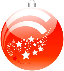 Red Orange Christmas Ornament Christmas Decoration photo