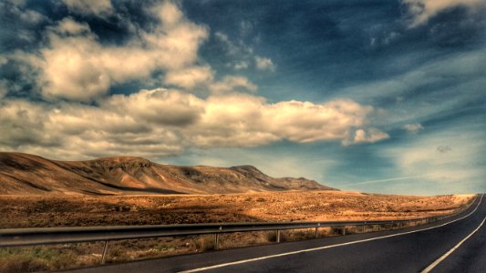 Highway Through Desert photo