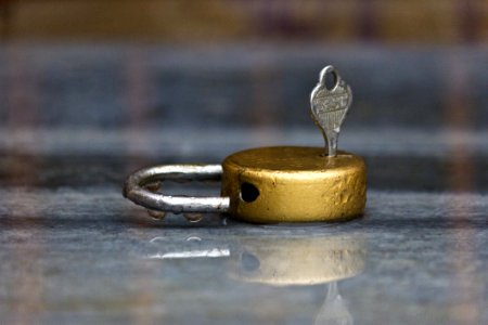 Water Metal Padlock photo