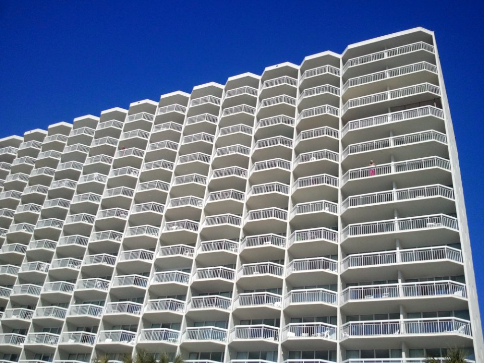 Exterior Of Modern Apartment Building