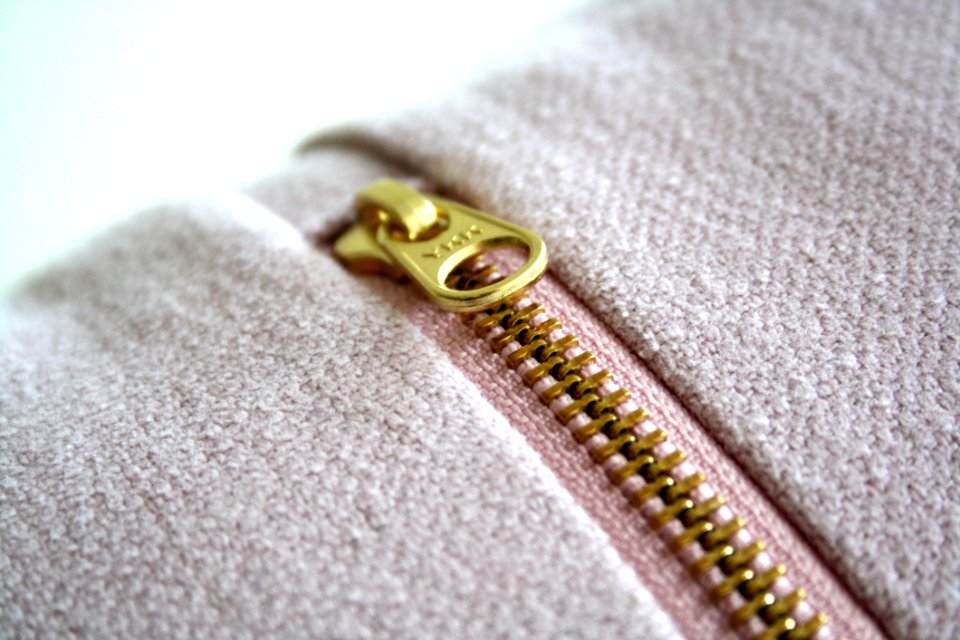 Zipper On Piece Of Clothing