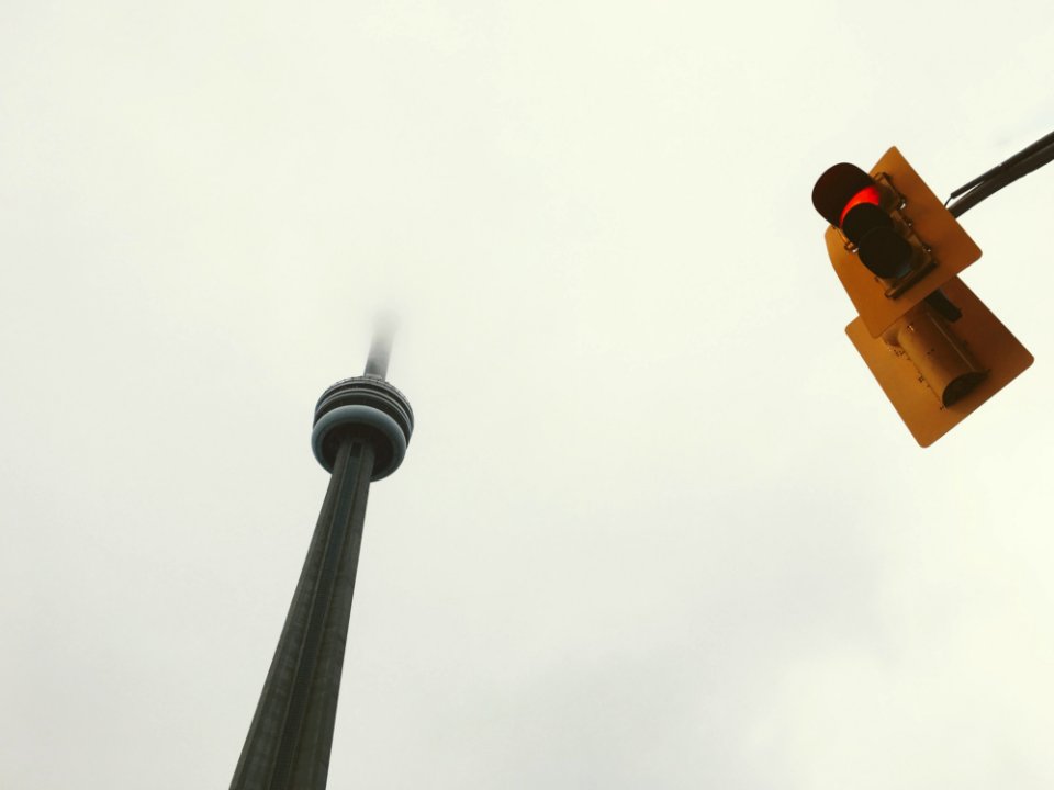 Fernsehturm Tower And Traffic Light