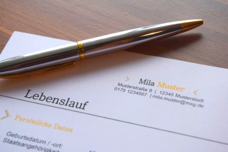 Pen On A German Business Document photo