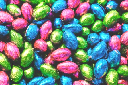 Colorful Chocolate Eggs