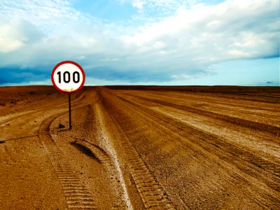 Speed Limit In Desert photo