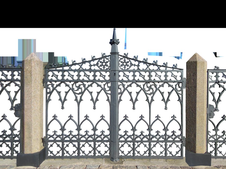 Iron Gate Structure Home Fencing