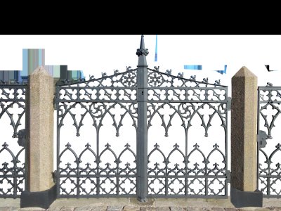 Iron Gate Structure Home Fencing photo