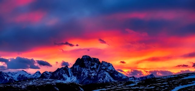 Sky Afterglow Geological Phenomenon Dawn