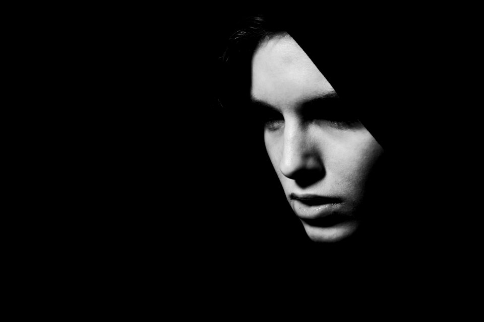 Black Face Photograph Black And White