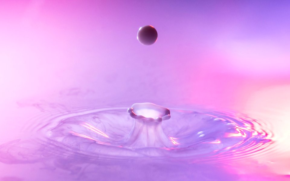 Water Drop Purple Violet